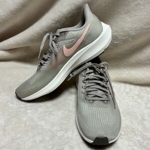 Nike Womens Air‎ Zoom Pegasus 39 Running Shoes Size 10 Gray Pink DH4072-003